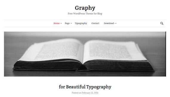 Themes gratis para WordPress: Graphy