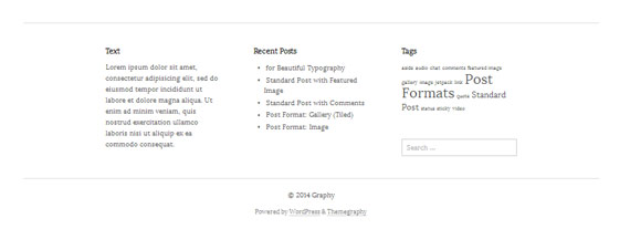 Themes gratis para WordPress: Graphy