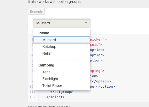 selector multiple bootstrap
