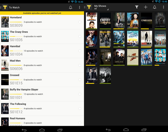 TVShow Time: Controla las series que miras en Android