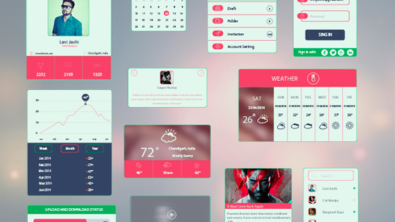 Bold and Colorful UI Kit