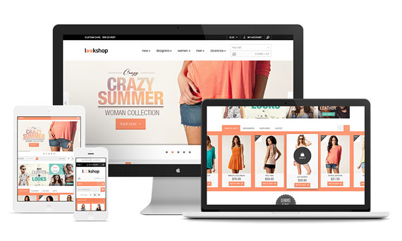 LookShop: Theme e-commerce gratis PSD