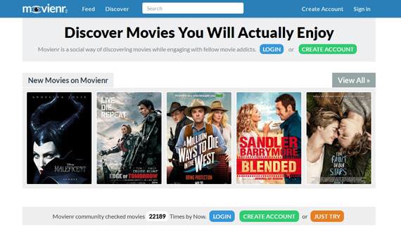 Movienr: recomendación de películas online