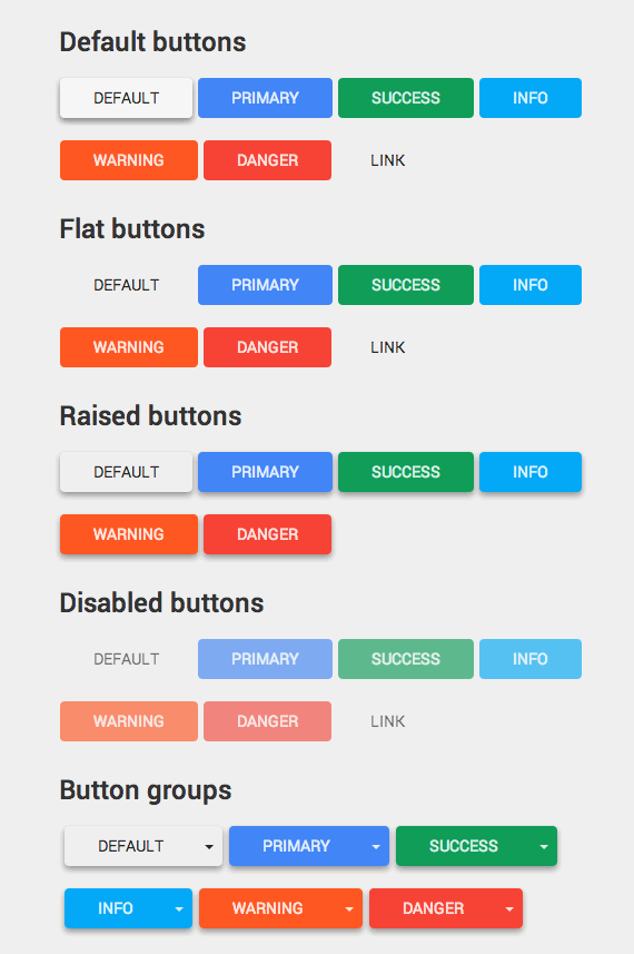 botones estilo material design