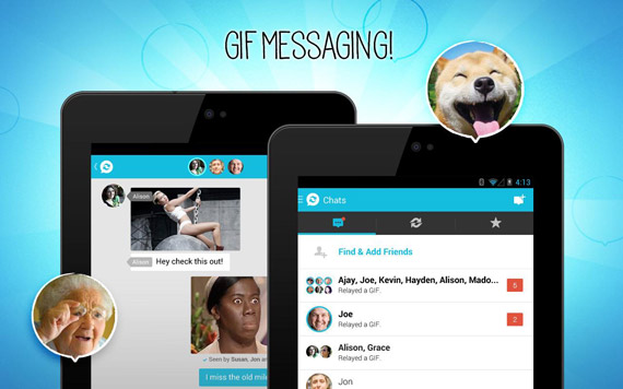 Chat con GIFs para Android e iOS