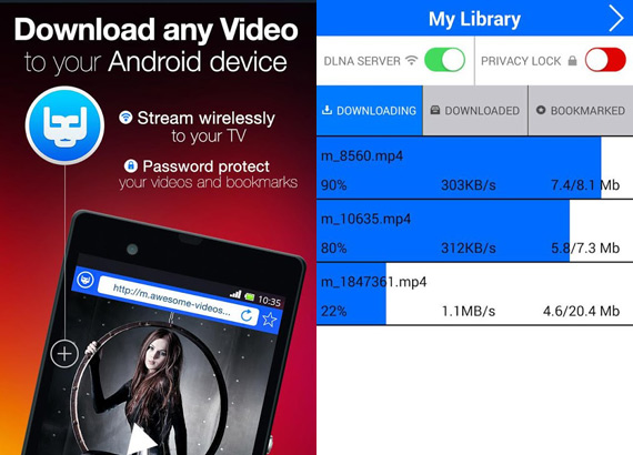 Aplicaciones Android para descargar videos