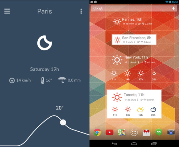 Las mejores aplicaciones Android para saber el clima