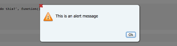 alerta con mootools