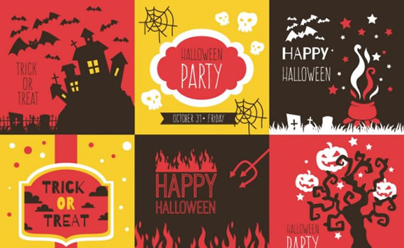 Colorful Backgrounds Pack for Halloween