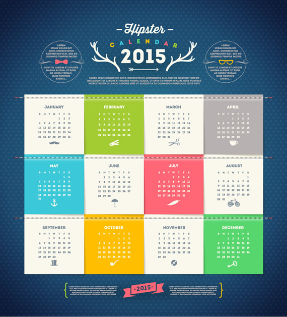 Tarjetas de Calendario 2015