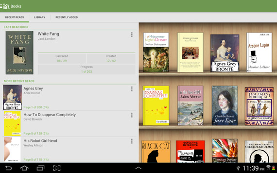 Aplicaciones Android para leer libros