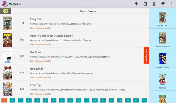 Aplicaciones Android para leer cómics y manga