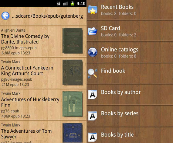 Aplicaciones Android para leer libros