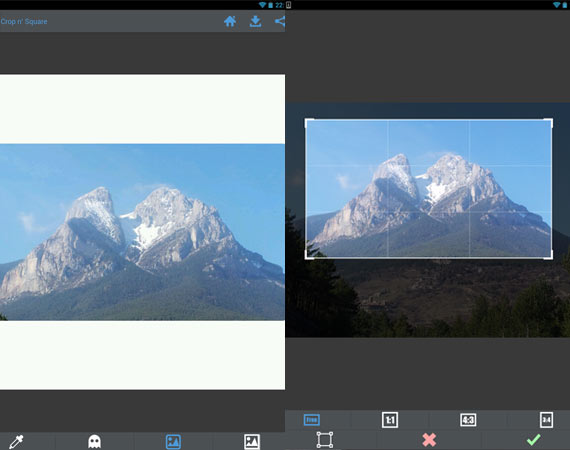 Aplicaciones Android para recortar fotos