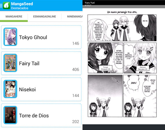 Aplicaciones Android para leer cómics y manga