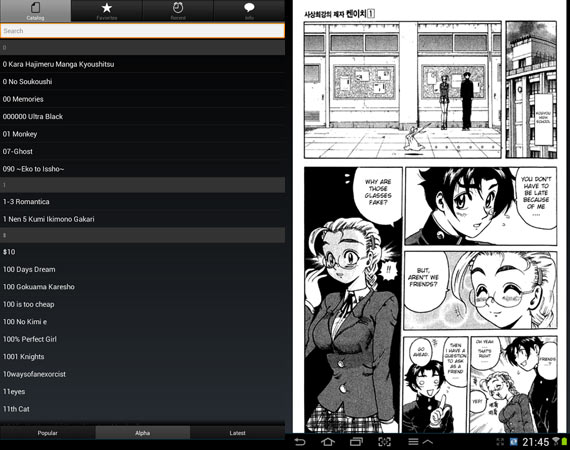 Aplicaciones Android para leer cómics y manga