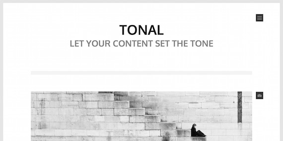 Tonal: plantilla liviana para wordpress