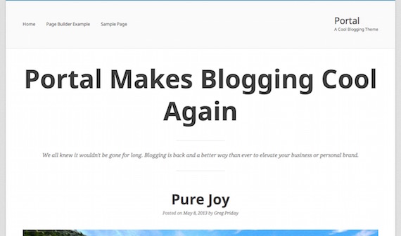 Portal: plantilla liviana para WordPress