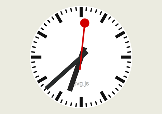 reloj animado svg