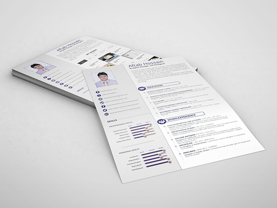 2 Pages Resume Template