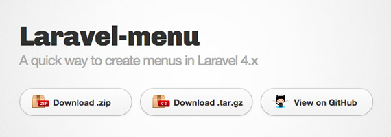 menu laravel