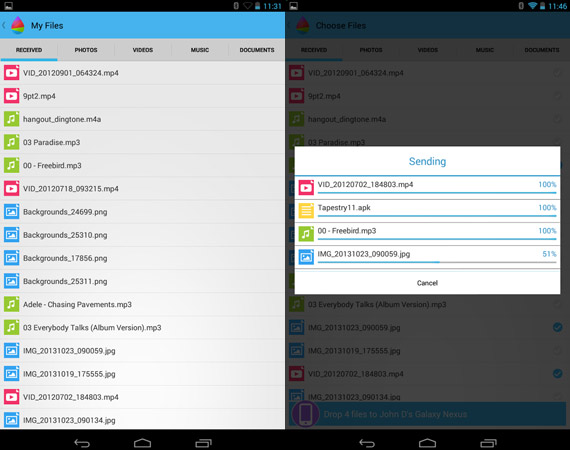 Apps Android para transferir archivos