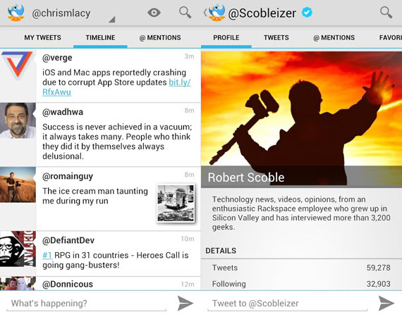 Los mejores clientes de Twitter para Android