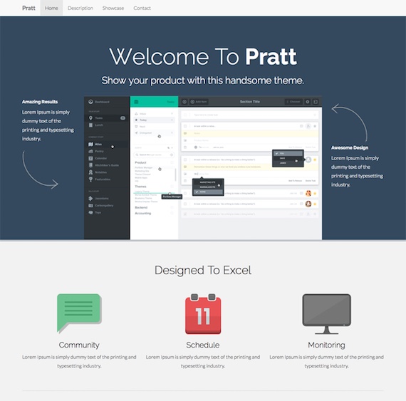 Pratt Landing Page