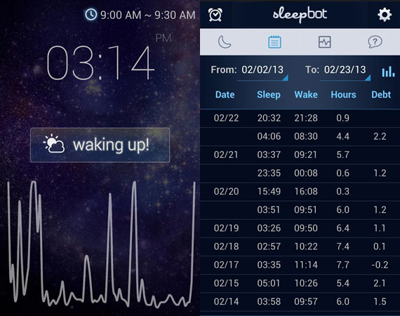 Aplicaciones Android para dormir mejor