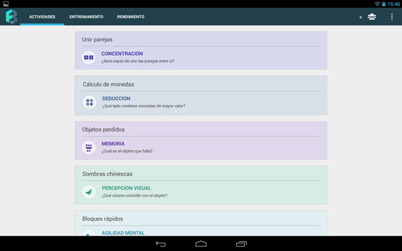 Apps Android para ejercitar la mente