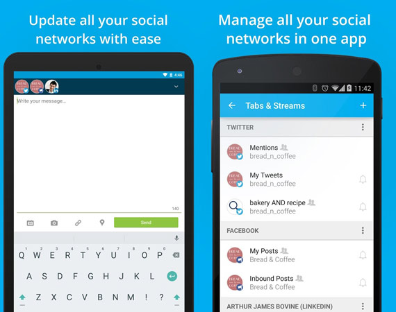 Apps Android para gestionar redes sociales