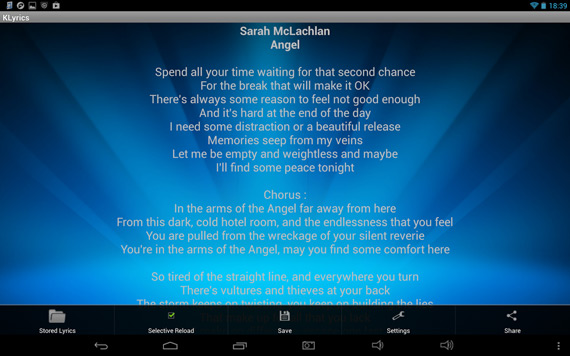 Apps para ver letras de canciones en Android