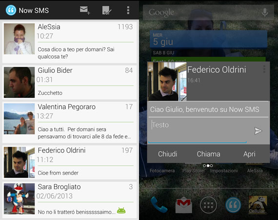 Apps Android alternativas para SMS