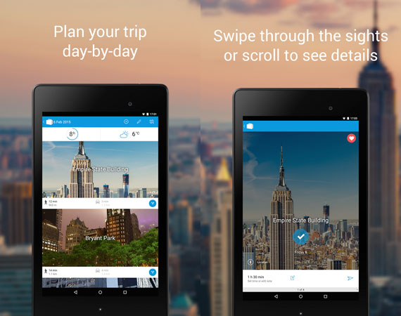 Aplicaciones para planear viajes en Android