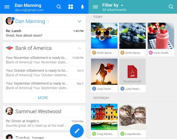 Apps de correo electrónico para Android