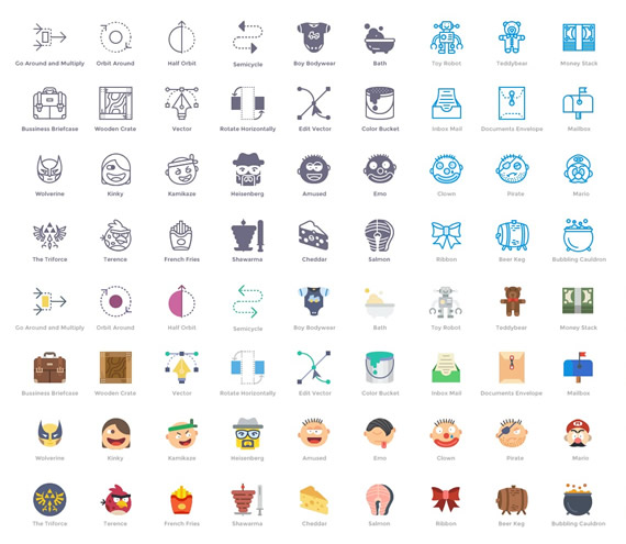 Smashicons: colección de 100 iconos en 4 estilos diferentes