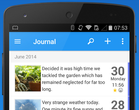 Apps para armar un diario personal en Android