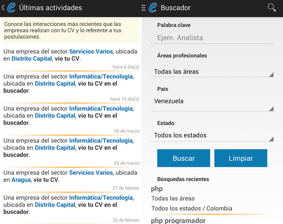 Aplicaciones Android para buscar trabajo