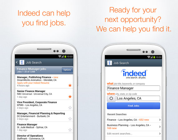 Aplicaciones Android para buscar trabajo
