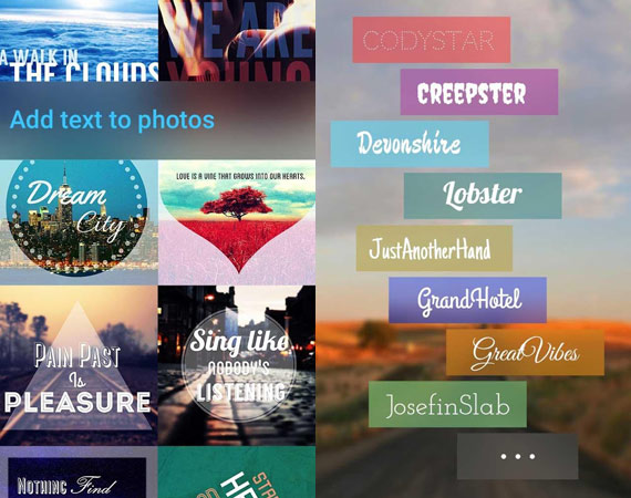 Aplicaciones para agregar texto a las fotos en Android