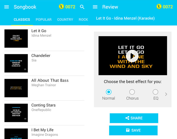 Los mejores karaokes para Android