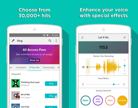 Los mejores karaokes para Android