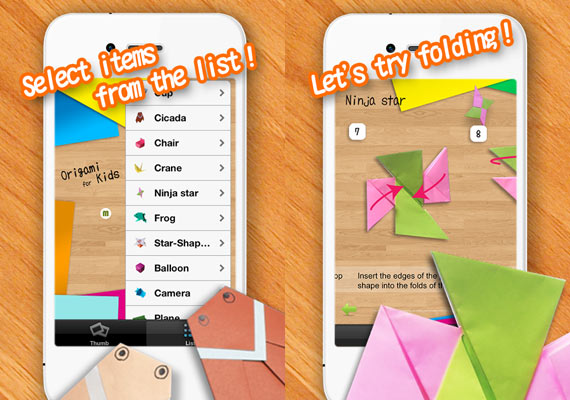 Aplicaciones de origami para Android