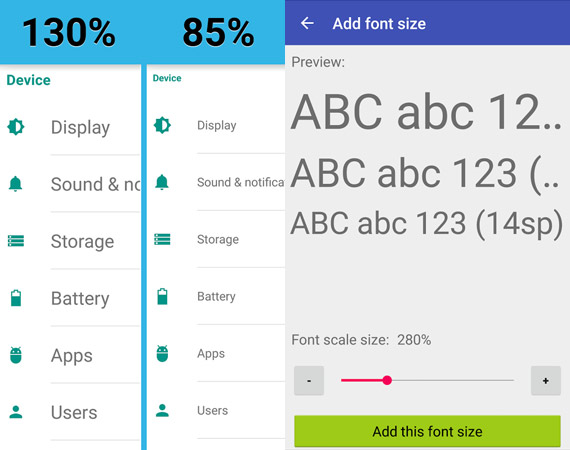 Apps para cambiar el tipo de fuente en Android