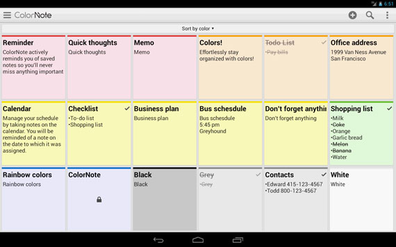 Apps con notas tipo Post-it para Android