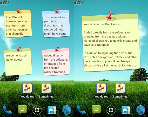 Apps con notas tipo Post-it para Android