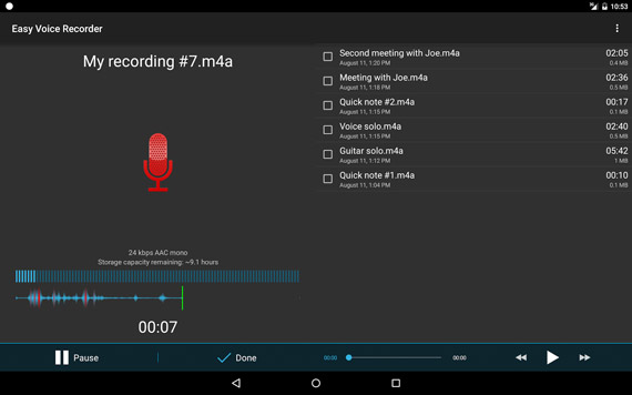 Aplicaciones Android para grabar sonido