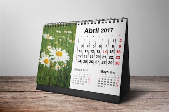 Plantillas de calendarios 2017 para imprimir
