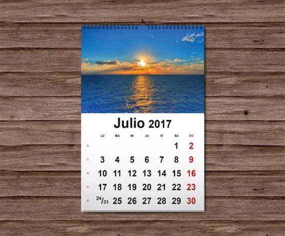 Plantillas de calendarios 2017 para imprimir