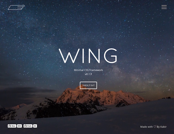 Wing, alternativa minimalista a Bootstrap
